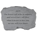Kay Berry Inc Kay Berry- Inc. 99920 Son-Our Hearts Still Ache In Sadness - Memorial - 16 Inches x 10.5 Inches x 1.5 Inches 99920